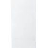 Back view of Oxford Glass Door Cabinet showing solid white panel and feet details
