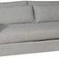 Leone Modular Sectional angled view showing left armrest and bench seat depth