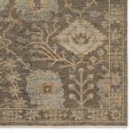 Product Image 4 for Maeli Hand-Knotted Floral Gray / Cream Rug 18" x 18" from Jaipur
