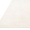 Close-up angled view highlighting the Beverly Ivory Rug’s textured grid pattern and low pile edge