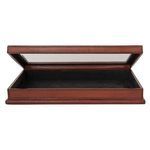 Product Image 3 for Handmade Leather and Wood Decorative Display Box with Glass Lid, Brown from Creative Co-Op