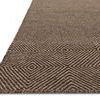 Close-up angled view showing raised texture and detailed diamond pattern of the Oakwood Dune Rug