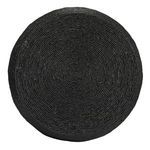 Top view highlighting circular woven pattern and concentric detailing of the natural rope
