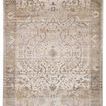 Tajsa Medallion Gray Gold Rug with ornate center medallion in cream, gray, silver, and gold tones with vintage faded design