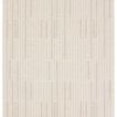 Quantum indoor outdoor rug with cream and beige striped linear pattern in 4 by 6 feet size