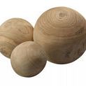 Malibu Wood Balls (Set Of 3) image 1