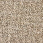 Close-up of tightly woven boucle fabric texture with subtle color variation in beige