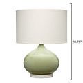Product Image 3 for Moss Sage Green Glass Table Lamp from Jamie Young
