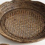 Product Image 5 for Burma Rattan Scalloped Trays, Set of 2 from Napa Home And Garden