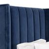 Product Image 7 for Chandler Blue Velvet Twin Bed from Essentials for Living