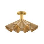 Product Image 1 for Libertyville Aged Brass Semi Flush from Hudson Valley