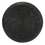 Top view showing circular woven corn rope pattern with natural texture variation