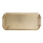 Product Image 3 for Cast Aluminum Tray with Handles, Gold Finish from Creative Co-Op