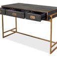 Product Image 1 for Gray Leather Shagreen Desk from Sarreid Ltd.