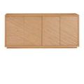 Interior drawer pulled out exposing smooth wood finish and neat joinery details