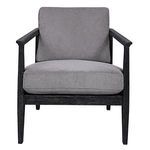 Product Image 3 for Brunei Modern Gray Accent Chair from Uttermost