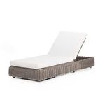 Como Outdoor White Chaise Lounge image 1