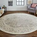 Product Image 3 for Reagan Traditional Beige / Tan Handwoven Area Rug - 8' x 8' Round from Feizy Rugs