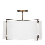 Product Image 1 for Theresa Matte Bronze Semi-Flush Mount from Gabby