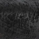 Close-up of the carbonized black wood texture showing grain patterns and natural variations in the knot sculpture