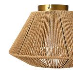 Product Image 5 for Coastal Breeze Flush Mount Ceiling Light with Woven Paper Rope Shade from Creative Co-Op
