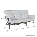 Product Image 17 for Majorca Slate Gray Aluminum Sofa from Summer Classics