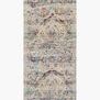 Rectangular runner rug featuring the same ornate pattern in a narrow elongated layout