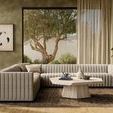 Product Image 10 for Augustine 126" 3-Piece Textured Orly Natural Upholstery Sectional from Four Hands