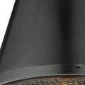 Close-up of smooth matte black finish on the Seafarer Pendant’s conical brass shade