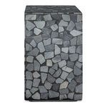 Another side view with slight variation in marble piece shapes and concrete texture on the outdoor side table