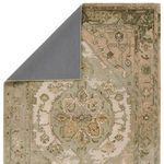 Product Image 3 for Raisa Handmade Medallion Green / Taupe Rug from Jaipur