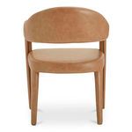 Back view of Martens dining chair showing open design between legs and backrest