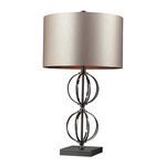 Product Image 1 for Danforth Table Lamp In Coffee Plating With Champagne Shade from Elk Home