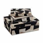 Product Image 2 for Bindu Abstract Box, Set of 2 from Currey & Company