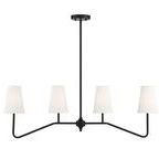 Product Image 6 for Jessica 4 Light Matte Black Linear Chandelier from Savoy House 