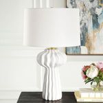 Product Image 2 for Wrenley Ridged White Table Lamp from Uttermost