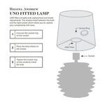 Product Image 3 for Giorgio Black Glass Mini Lamp from Regina Andrew Design