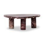 Product Image 30 for Zion Merlot Marble Small Coffee Table from Four Hands