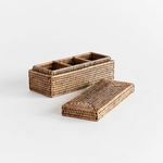 Product Image 2 for Burma Rattan 3-Compartment Lidded Box from Napa Home And Garden