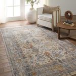 Product Image 5 for Madison Floral Blue/ Beige Rug from Jaipur 