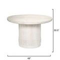 Product Image 3 for Studded White Washed Wood Bistro Dining Table from Jamie Young