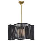 Product Image 1 for Nimes Gold Base Rattan Drum Pendant from Regina Andrew Design