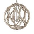 Product Image 12 for Driftwood Whitewash Orb Chandelier from Currey & Company