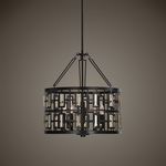 Product Image 2 for Uttermost Rhombus 5 Light Bronze Pendant from Uttermost