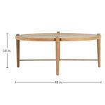 Product Image 5 for Pacifica Natural Teak Coffee Table Round from Summer Classics