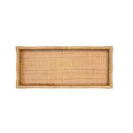 Product Image 4 for Rectangle Scalloped Edge Tray In Rattan from Worlds Away