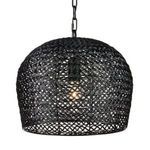 Product Image 6 for Piero Small Black Woven Pendant from Currey & Company