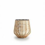 Product Image 1 for Natural Iron & Bamboo Round Lantern Dia 8.5" from BIDKHome