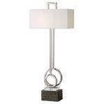 Product Image 2 for Uttermost Deshka Brushed Nickel Table Lamp from Uttermost