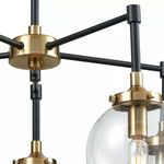Product Image 7 for Boudreaux 5 Light Chandelier In Matte Black And Antique Gold With Sphere Shaped Glass from Elk Lighting
